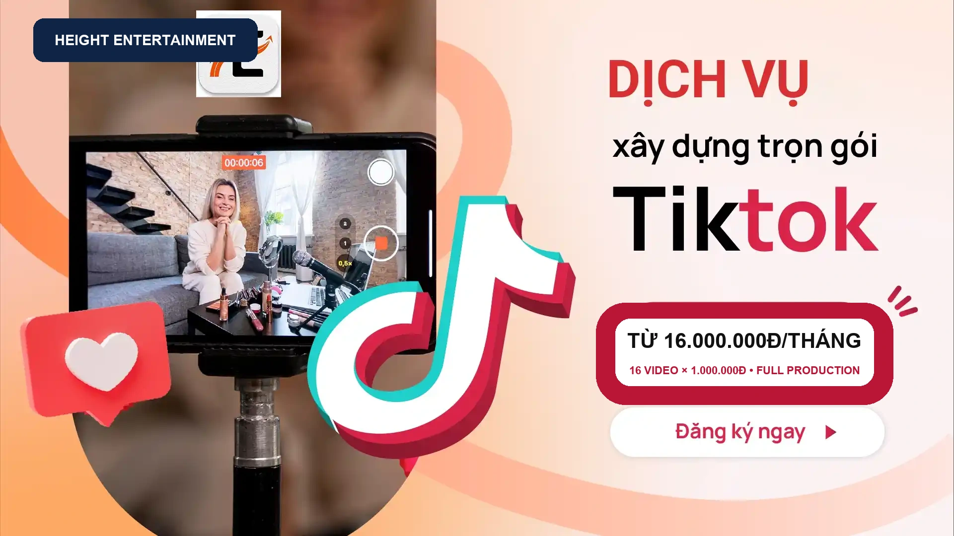 Dịch vụ xây dựng kênh TikTok theo kế hoạch nội dung