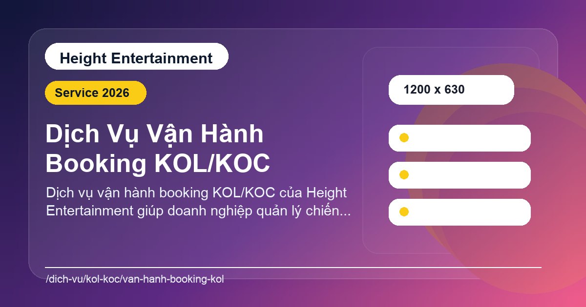Minh họa chiến dịch booking KOC KOL và creator commerce