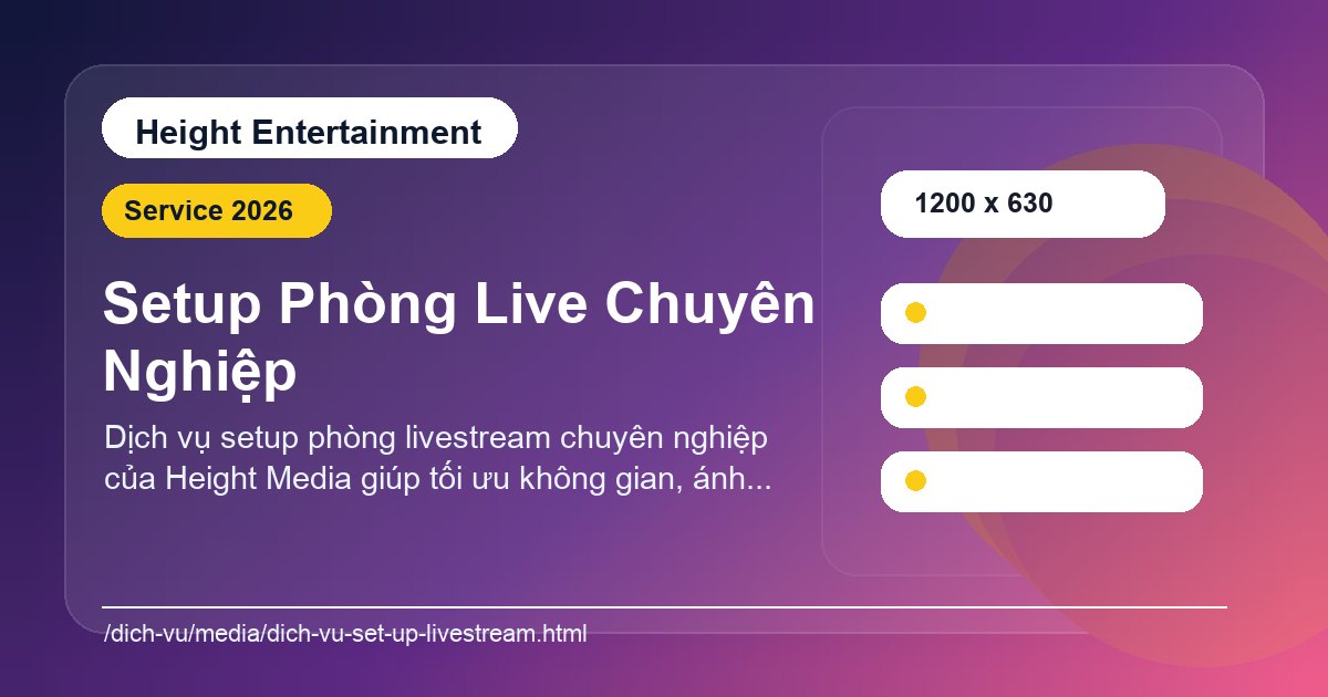 Minh họa dịch vụ livestream bán hàng và sự kiện