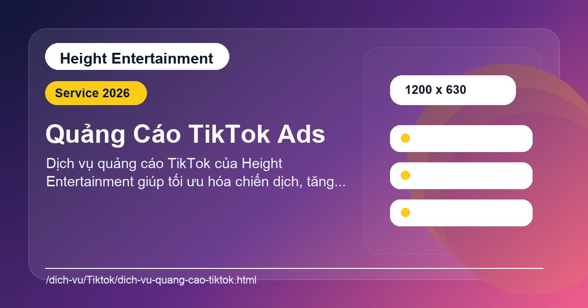 Minh họa dịch vụ TikTok và TikTok Shop theo phạm vi triển khai