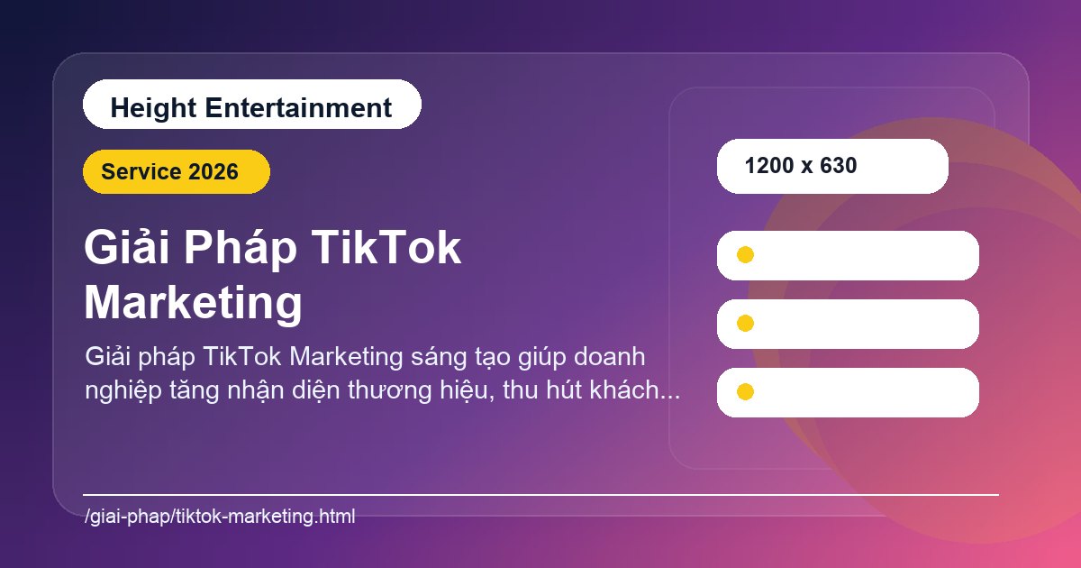 Minh họa dịch vụ TikTok và TikTok Shop theo phạm vi triển khai